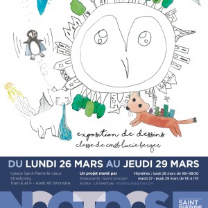 Exposition de dessins, CM2 Lucie Berger, 2017-2018