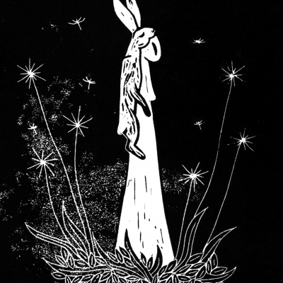 Peau de lapin, format 21x30 cm